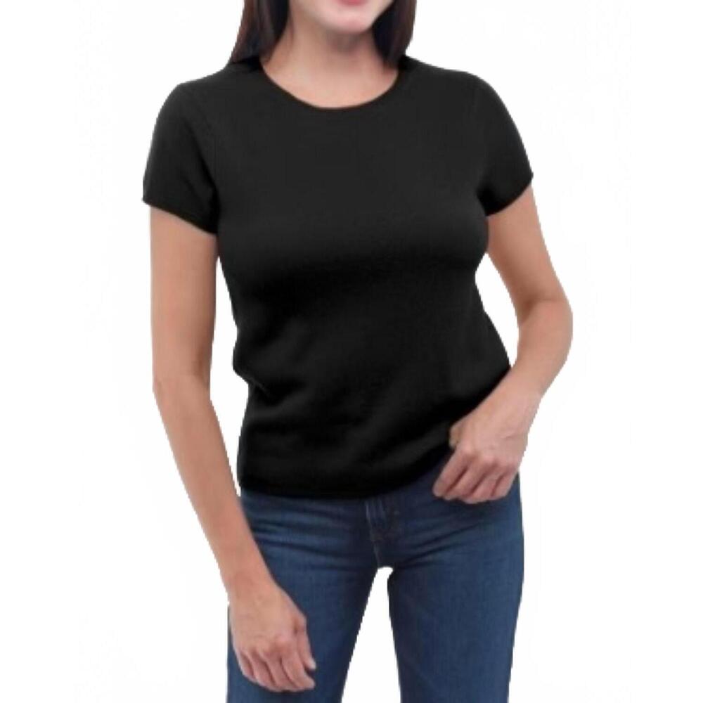NEW INCASHMERE cashmere luxury tee in black